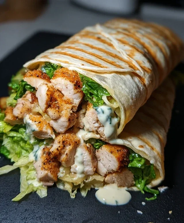Chicken Caesar Wraps