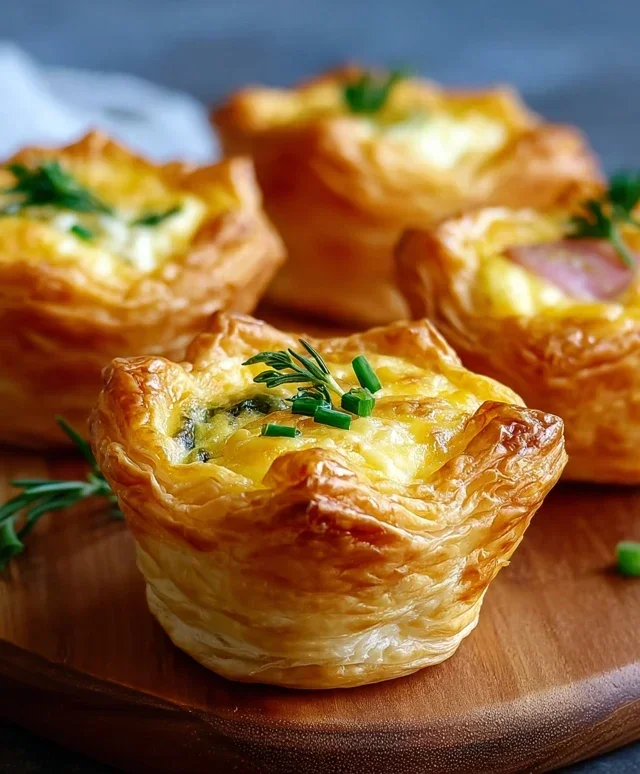 Savory Puff Pastry Cups