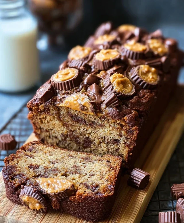 Reeses Peanut Butter Banana Bread