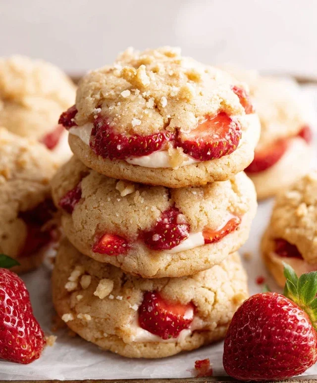 Strawberry Shortcake Cookies