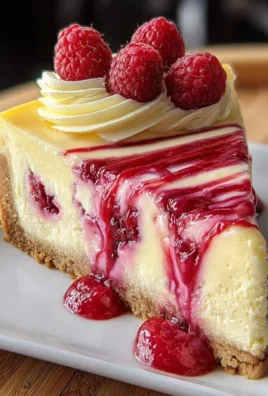 Raspberry Lemon White Chocolate Cheesecake
