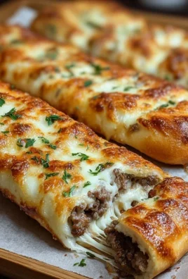 Philly Cheesesteak Stuffed Cheesy Breadsticks