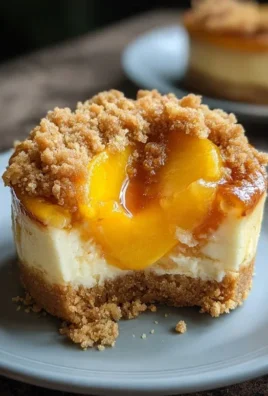 Peach Cobbler Mini Cheesecakes