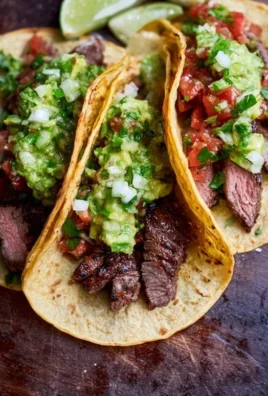 Grilled Steak Tacos with Avocado Salsa